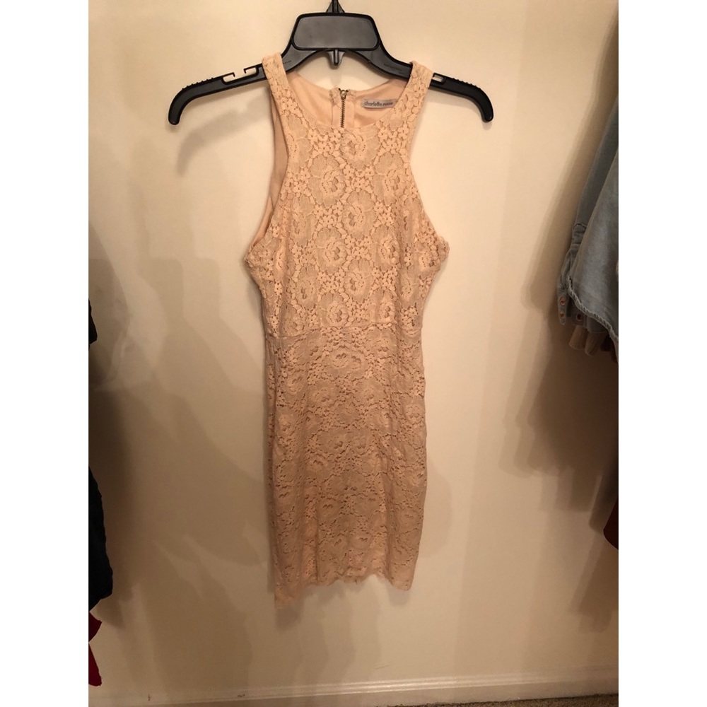 Nude lace dress